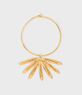 SUN SIREN HOOP EARRING