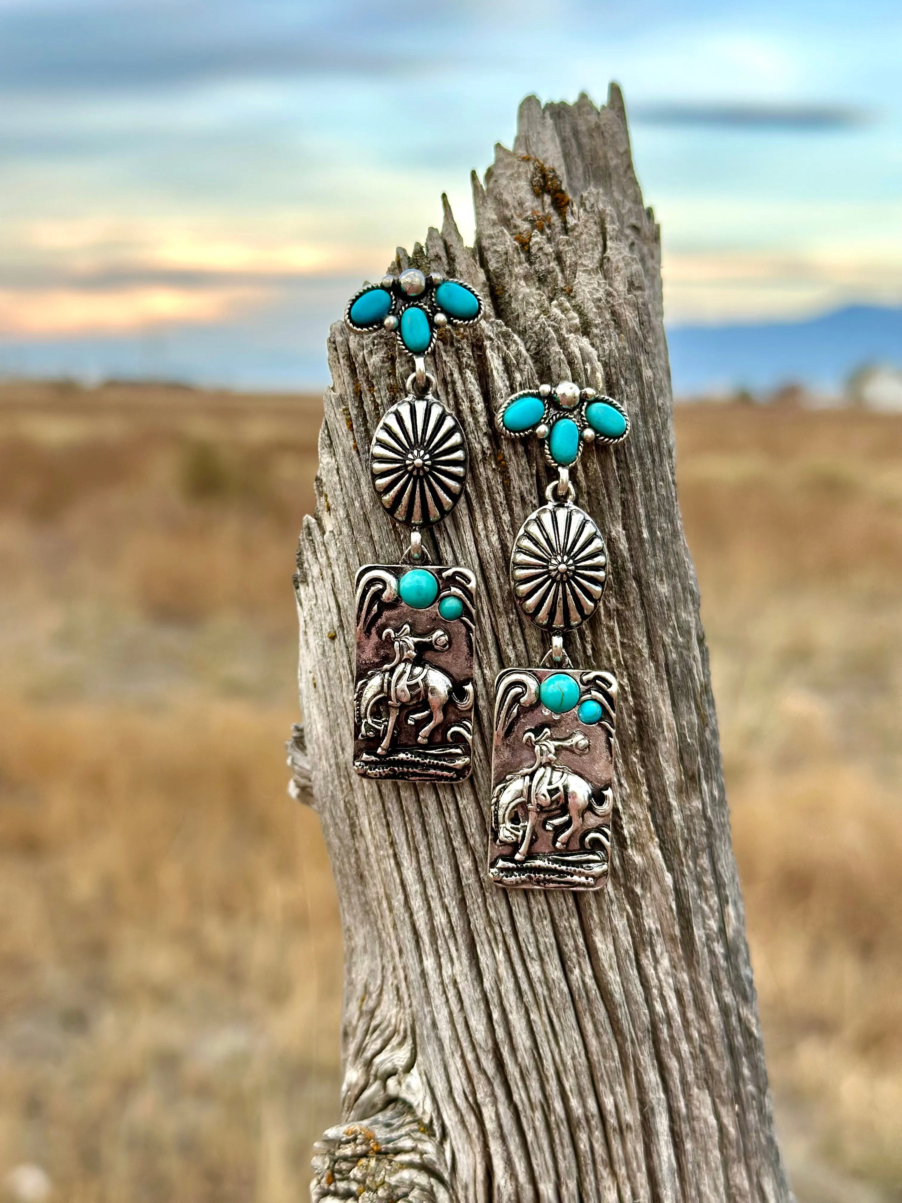 The Cowboy Bucking Bob Earrings