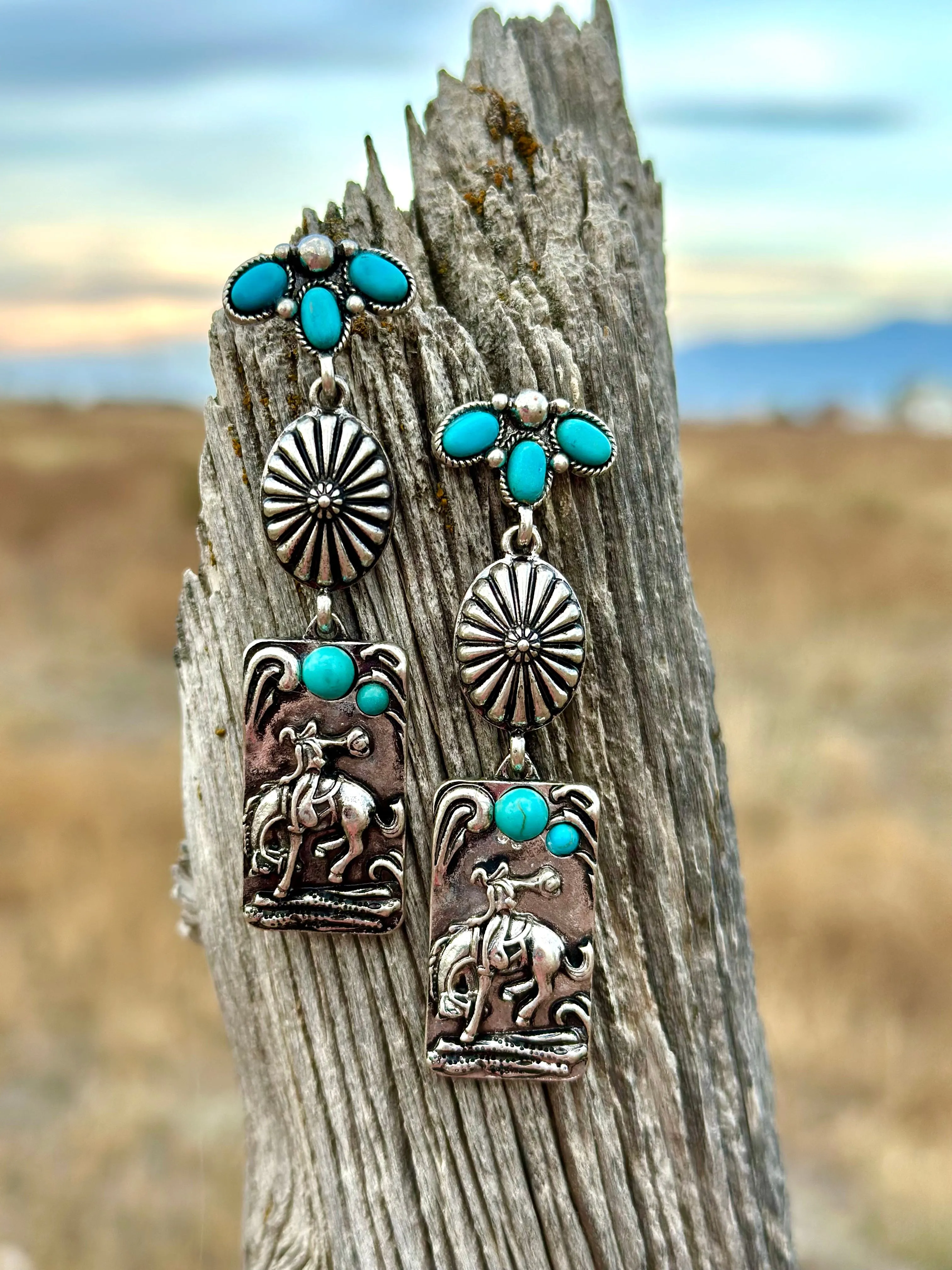 The Cowboy Bucking Bob Earrings