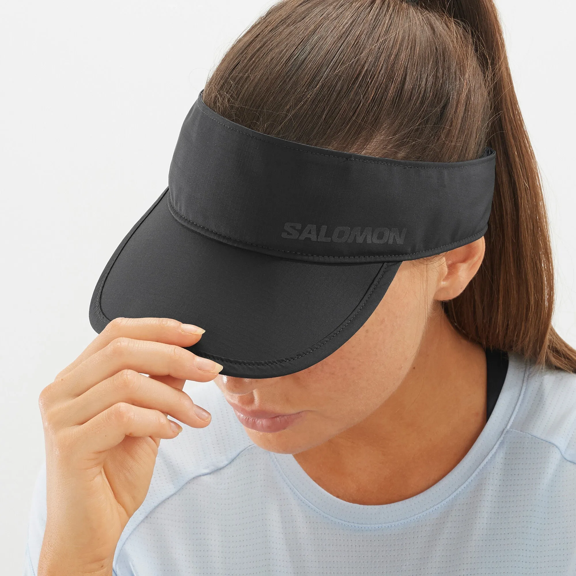 Unisex Salomon Cross Visor Deep Black (one size)