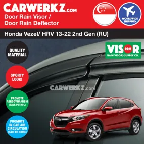 VISOR PRO Honda Vezel / HRV 2013-2022 2nd Generation (RU) Door Window Visors (Mugen Style)