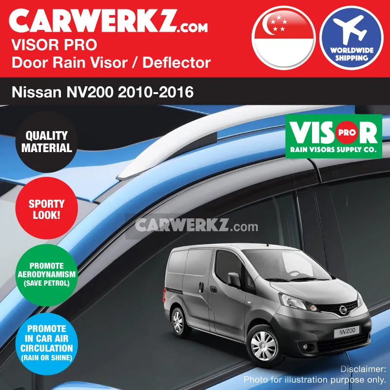 VISOR PRO Nissan NV200 2010-2016 Door Rain Visors