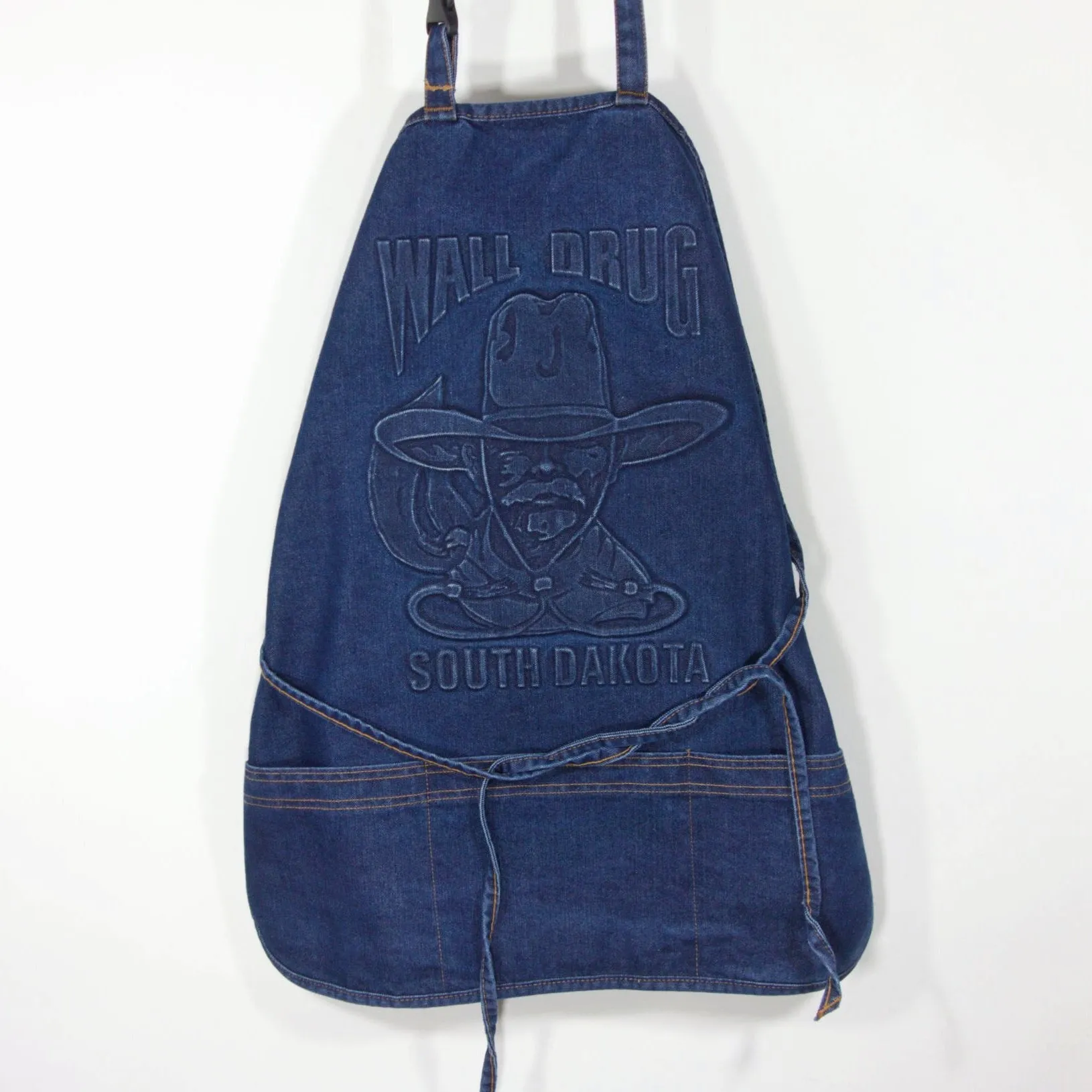 Wall Drug Cowboy Blue Denim Apron