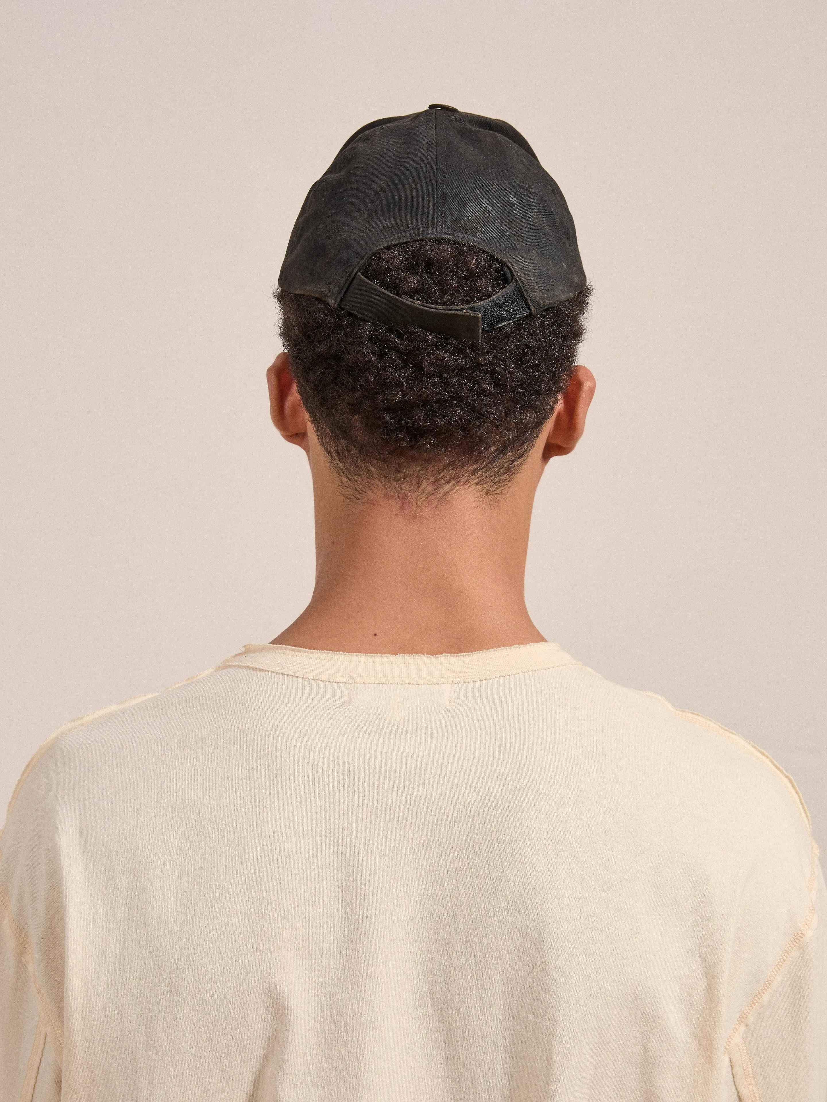 Waxed Charcoal Studded Cap