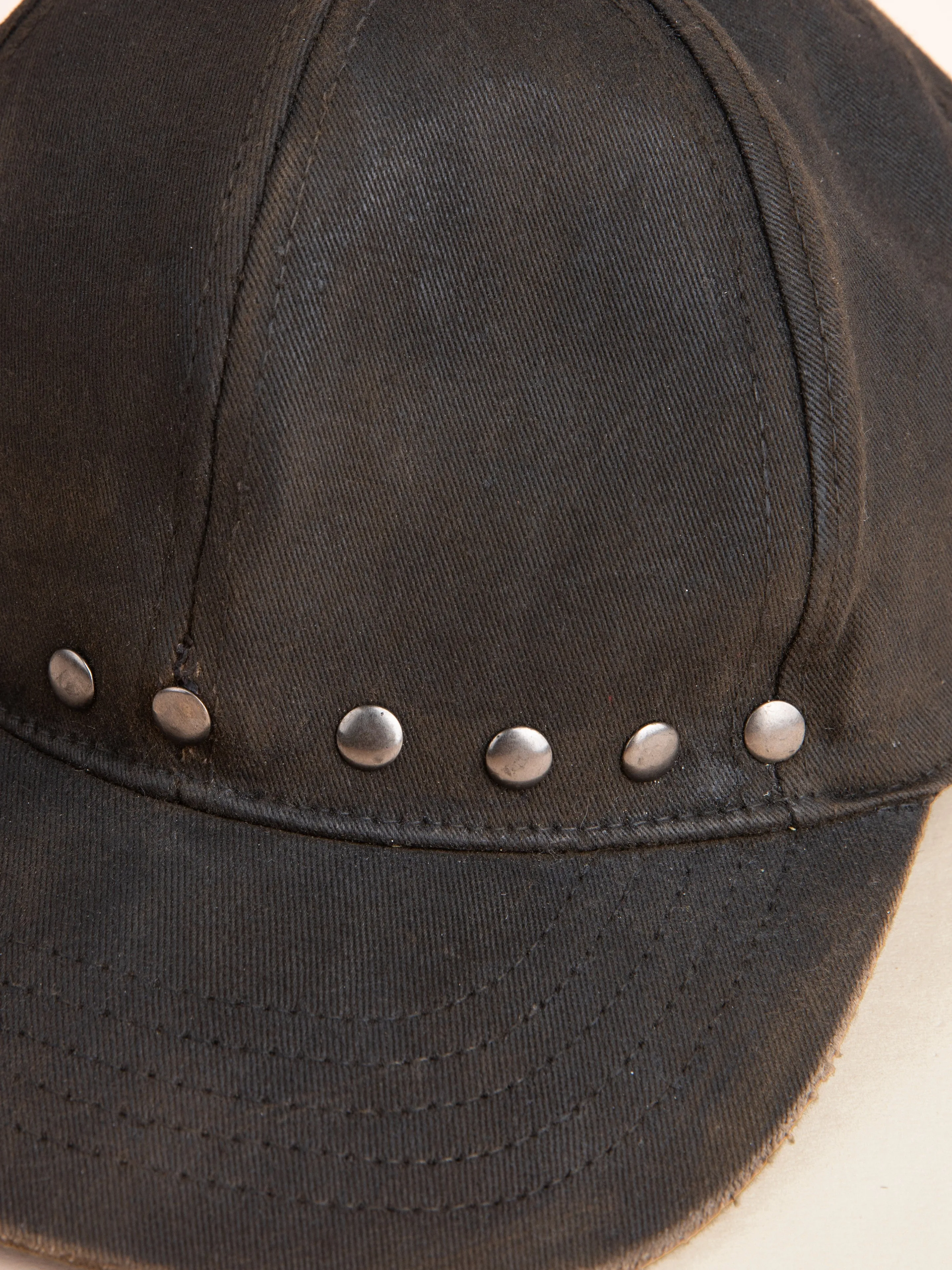 Waxed Charcoal Studded Cap