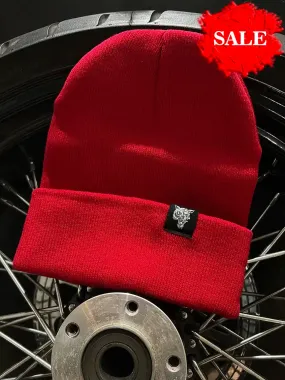 WOLF BEANIE RED