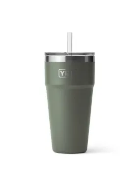 Yeti Rambler 26oz Straw Cup Camp Green